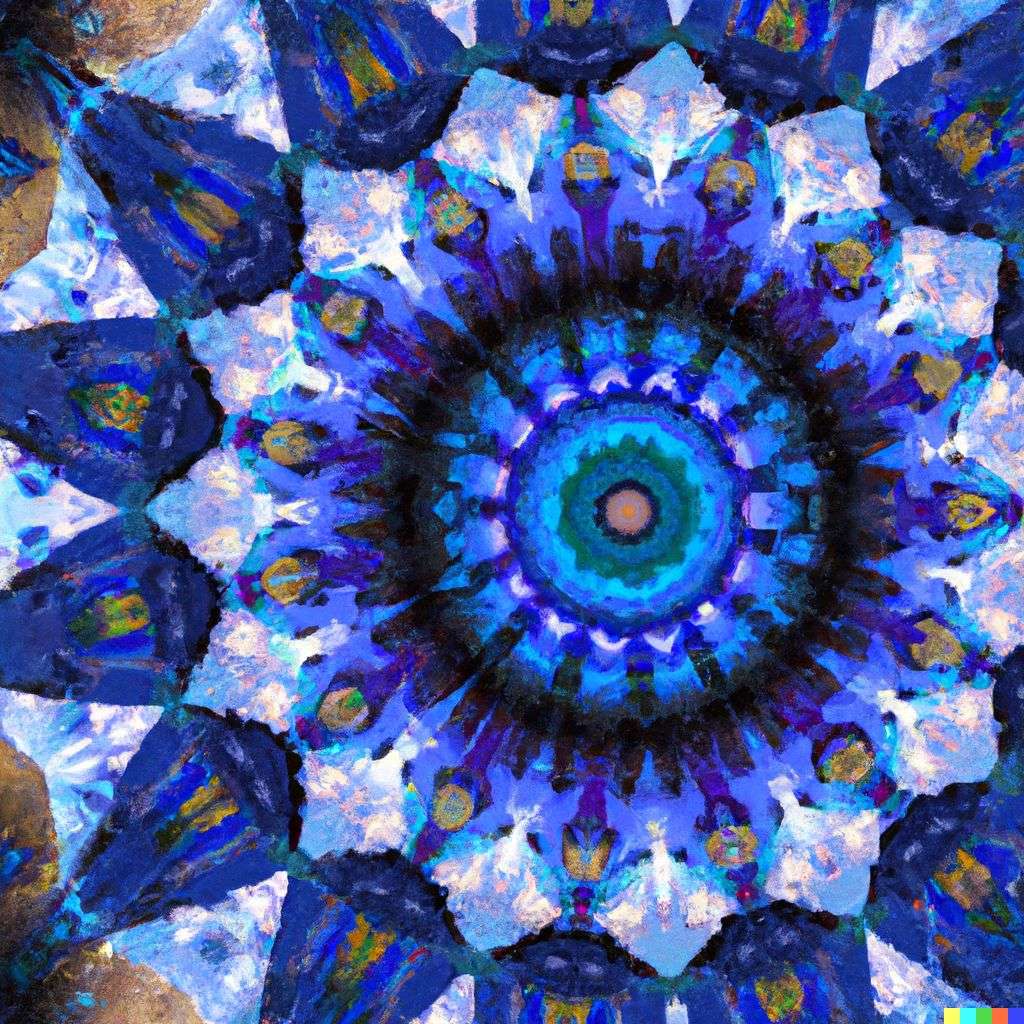 a representation of anxiety as viewed through a kaleidoscope